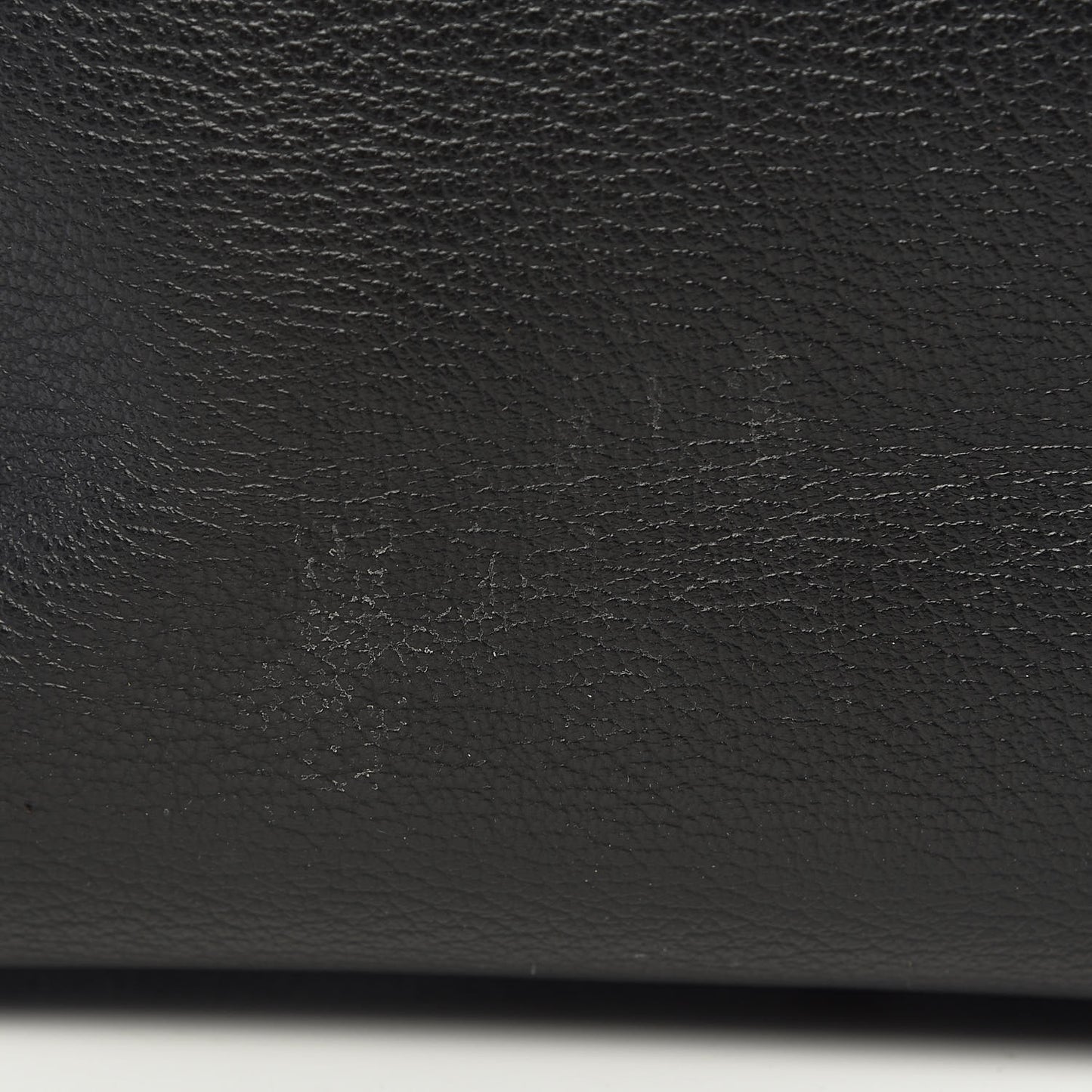 Grained Calfskin Large Reversible Wandel Tote Black