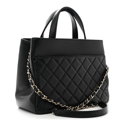 Chanel Caviar Quilted Small Business Affinity Shopping Bag Black 3 of 10