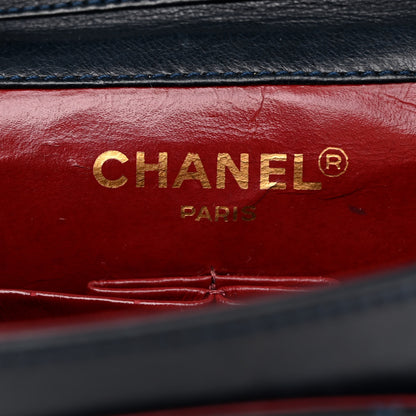 Chanel Lambskin Quilted Mini Square Flap Bag Navy 6 of 13