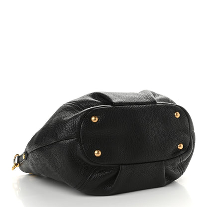 Prada Vitello Daino Tote Black 4 of 10