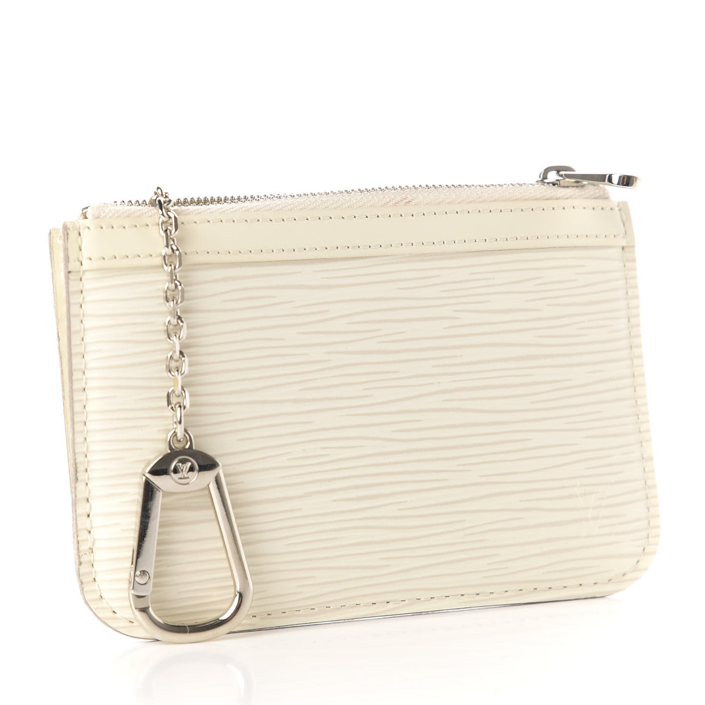 Epi Key Pouch Ivory