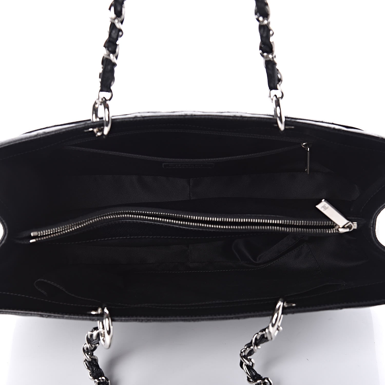 Chanel Caviar Quilted XL Grand Shopping Tote GST Black 5 of 11