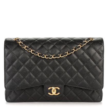 Chanel Caviar Quilted Maxi Double Flap Black 1 of 7