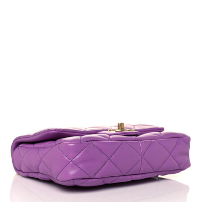 Chanel Lambskin Quilted Small CC Funky Town Flap Purple 4 of 15