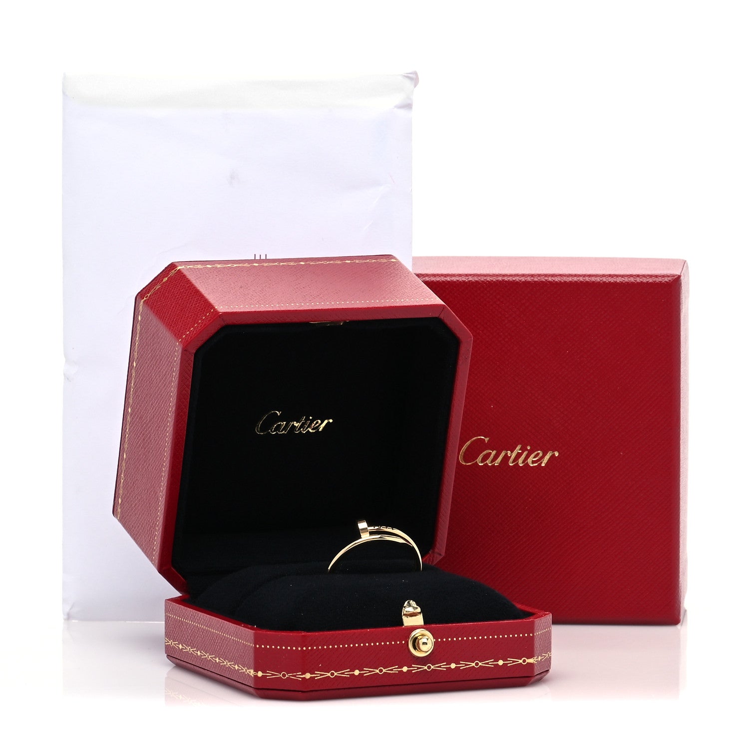 Cartier 18K Yellow Gold Small Juste Un Clou Ring 63 10.5 5 of 5