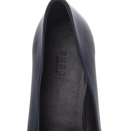 Gucci Calfskin Sachalin Flats 38.5 Blue 6 of 10