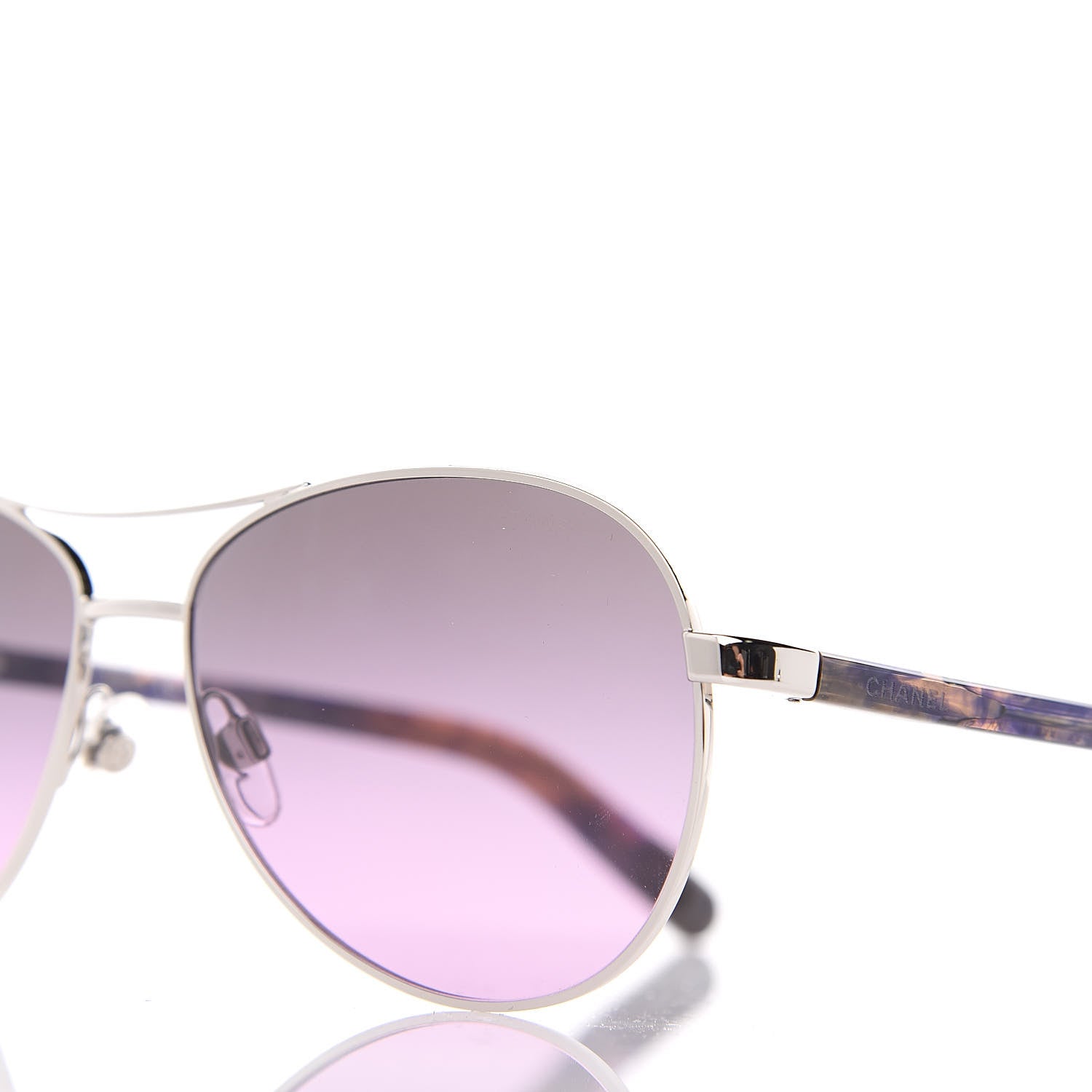 Chanel CC Aviator Sunglasses 4201 Purple 7 of 8