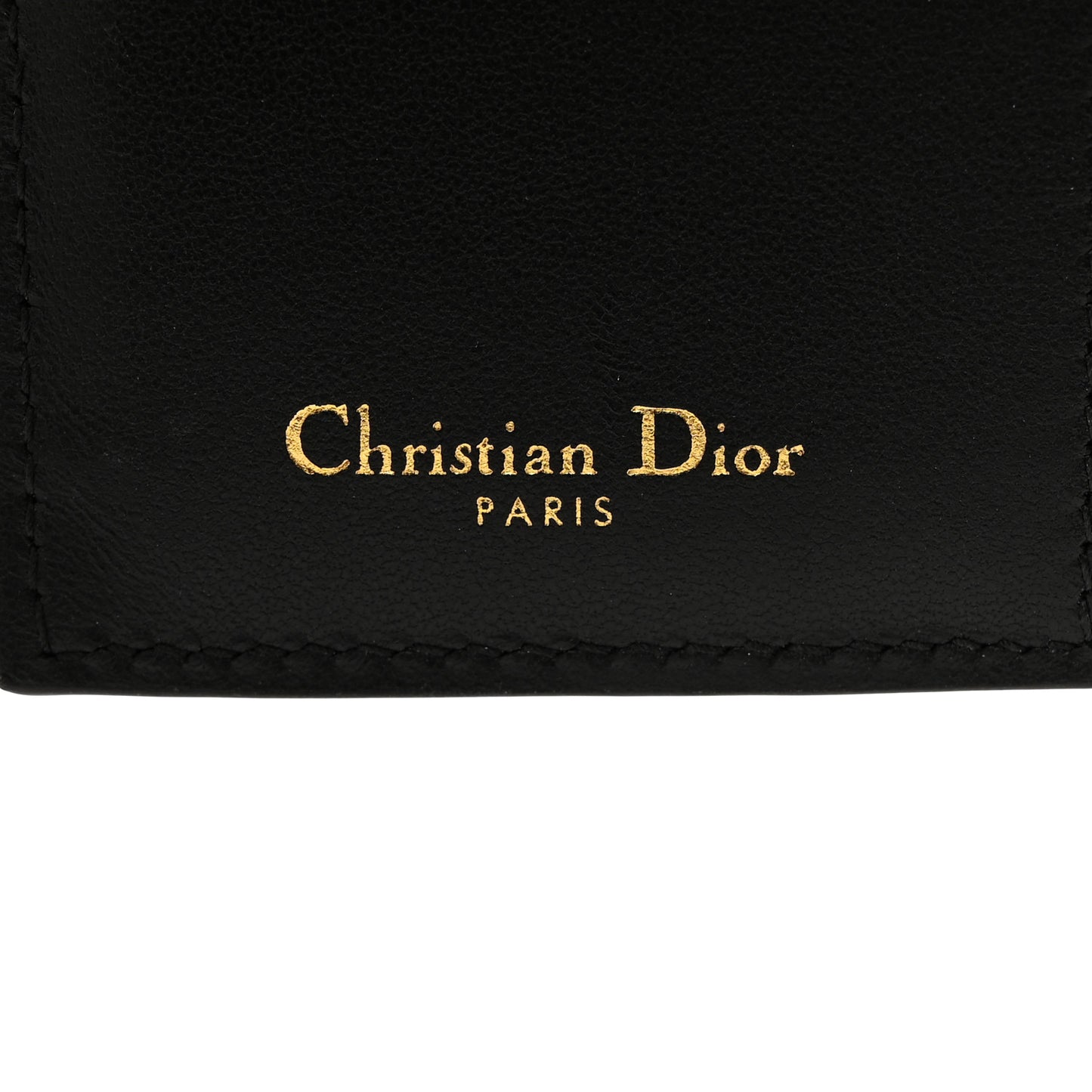 Grained Calfskin Supple Cannage Caro Dahlia Wallet Black