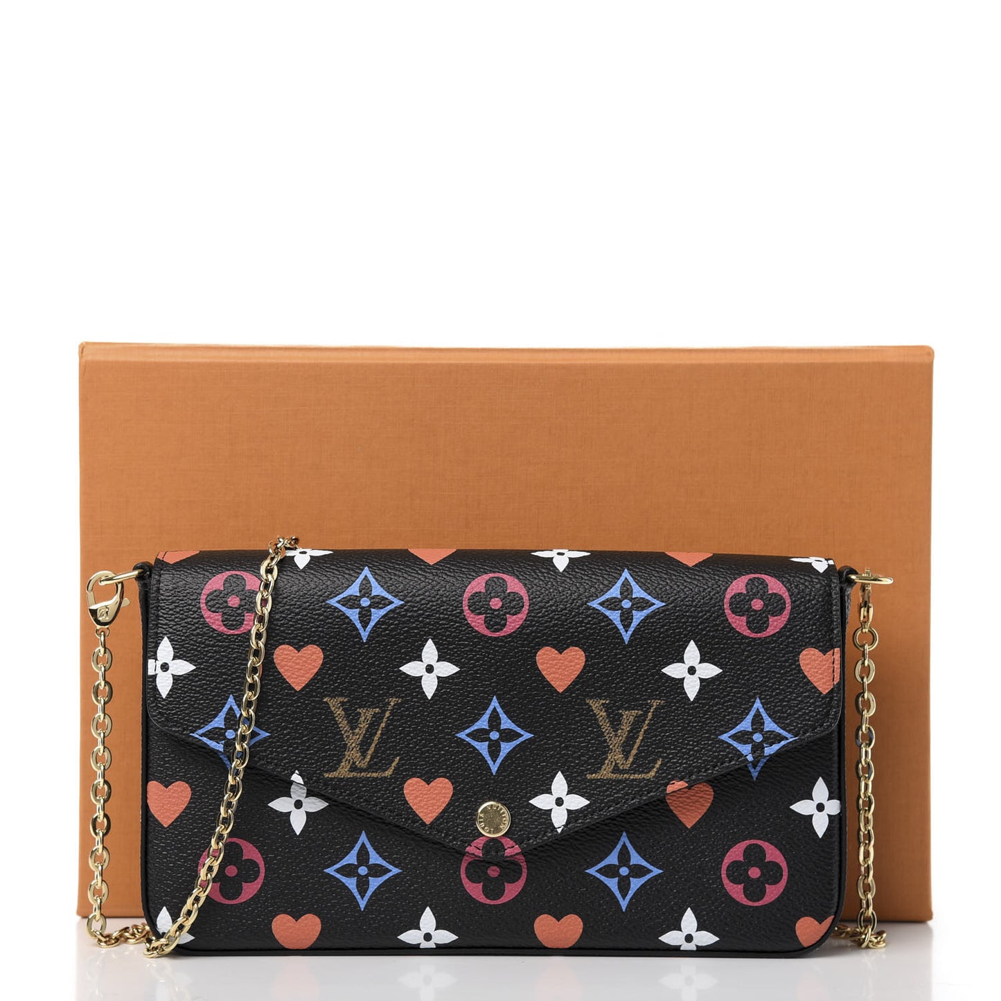 Game On Felicie Chain Wallet Black