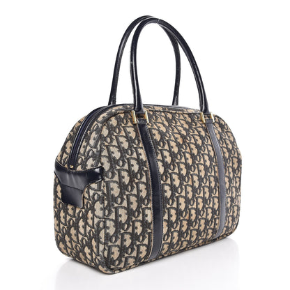 Christian Dior Monogram Tote Navy Blue 3 of 21