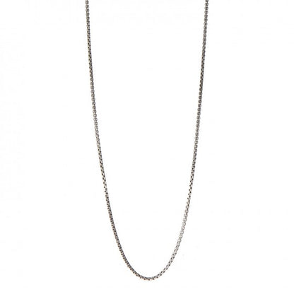 David Yurman Sterling Silver 14K Yellow Gold 2.7mm Small Box Chain Necklace 32" 1 of 6