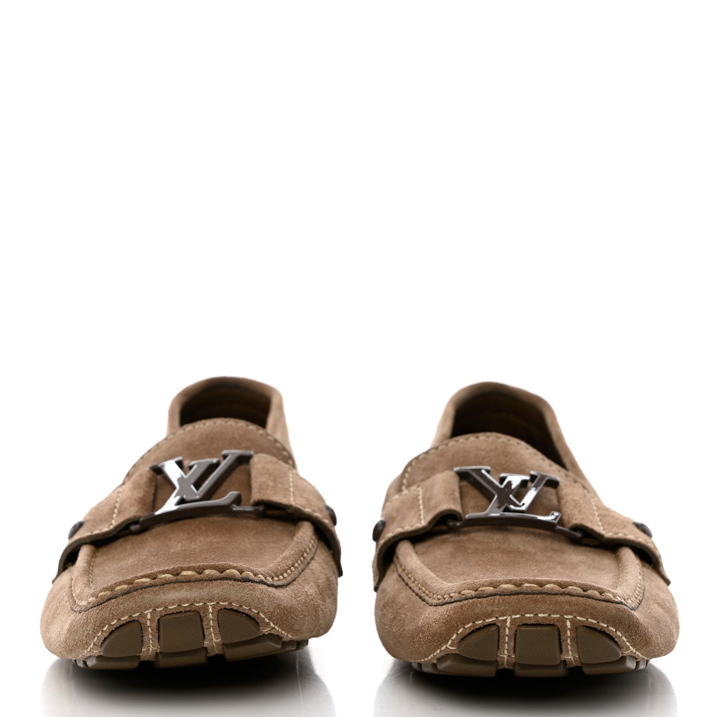 Mens Suede Monte Carlo Loafers 8 Brown