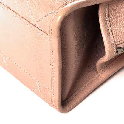 Chanel Caviar Quilted Small Deauville Bowling Bag Light Pink 10 of 10