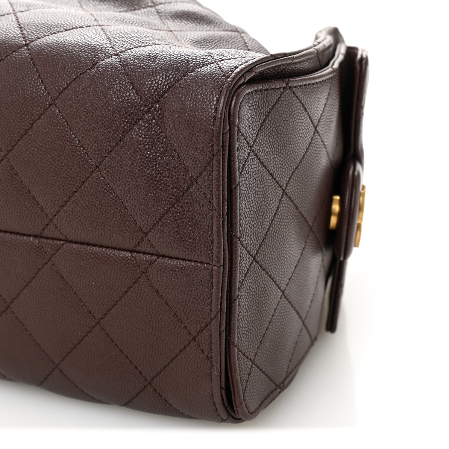Chanel Caviar Quilted Small Chanel 25 Handbag Dark Brown 10 of 10
