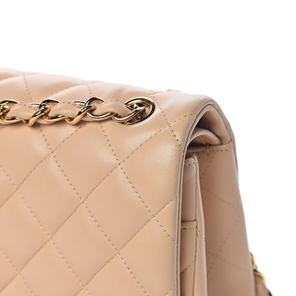 Chanel Lambskin Quilted Jumbo Double Flap Beige Clair 14 of 15