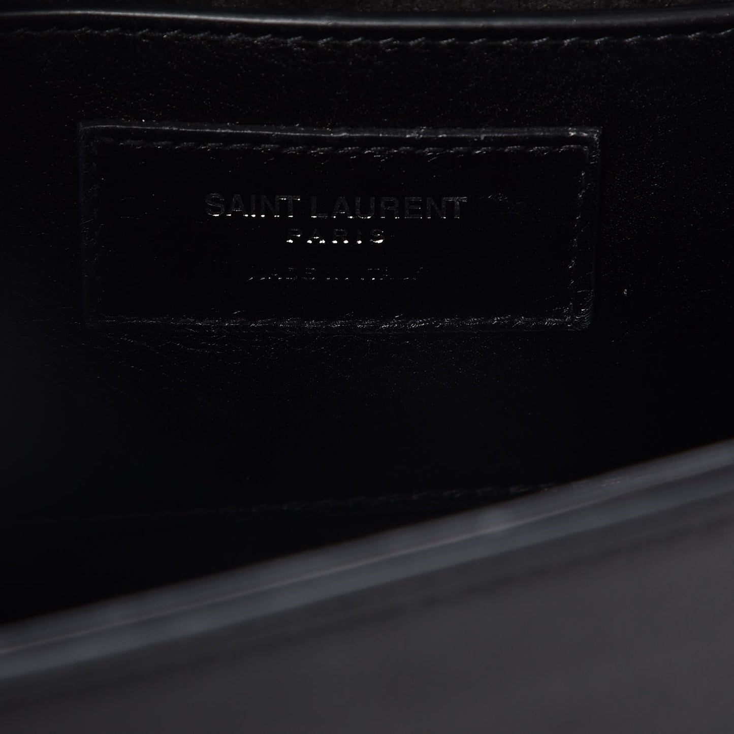 Calfskin Crystal Star Medium Monogram Kate Satchel Black