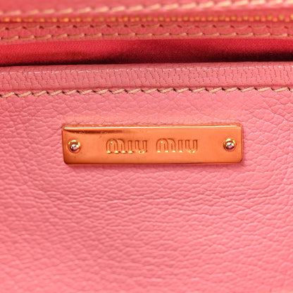 Miu Miu Goatskin Madras Bauletto Peonia 6 of 18