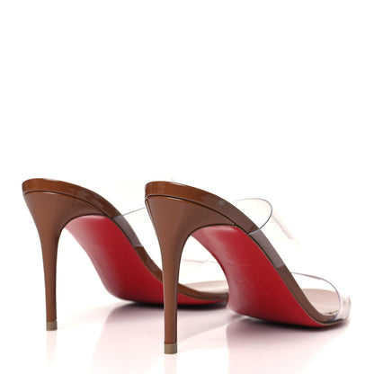 Christian Louboutin Patent PVC Just Nothing 85 Slide Sandals 38 Nude 4 of 8