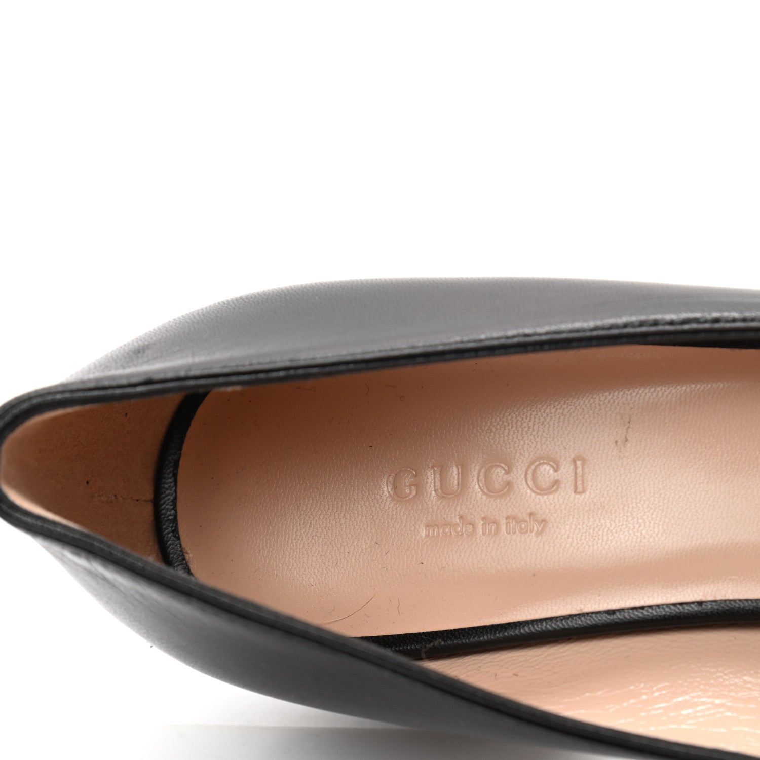 Gucci Malaga Kid GG Marmont Fringe 50mm Loafer Pumps 36 Black 7 of 9