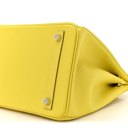 Hermes Epsom Birkin 30 Jaune Poussin Lime 9 of 13