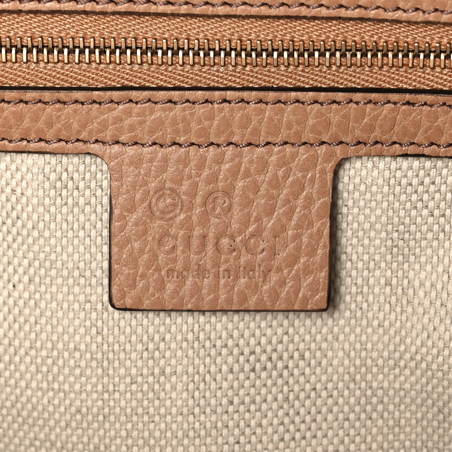 Gucci Dollar Calfskin Large Soho Top Handle Satchel Camelia 6 of 11