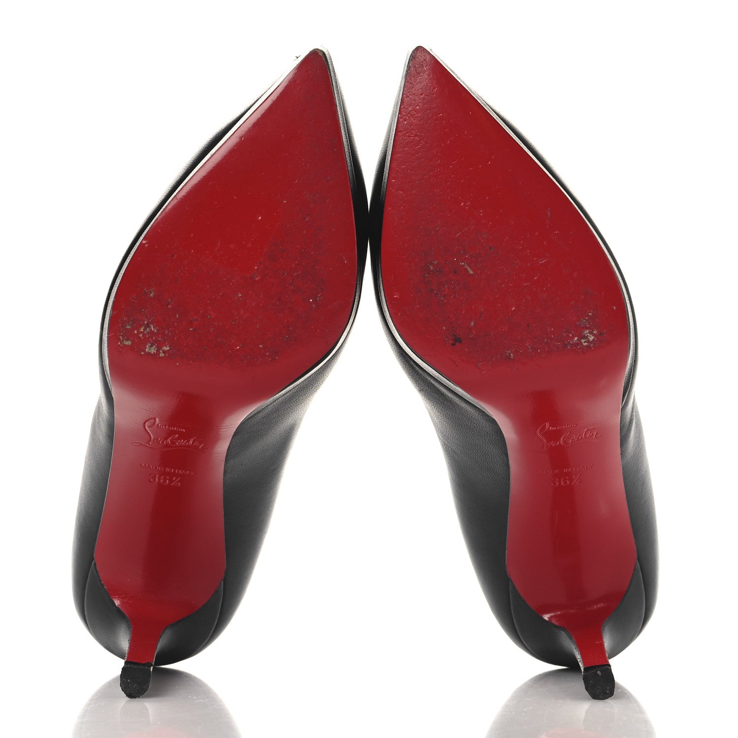 Christian Louboutin Shiny Nappa Pigalle Plato 100 Pumps 36.5 Black 6 of 9