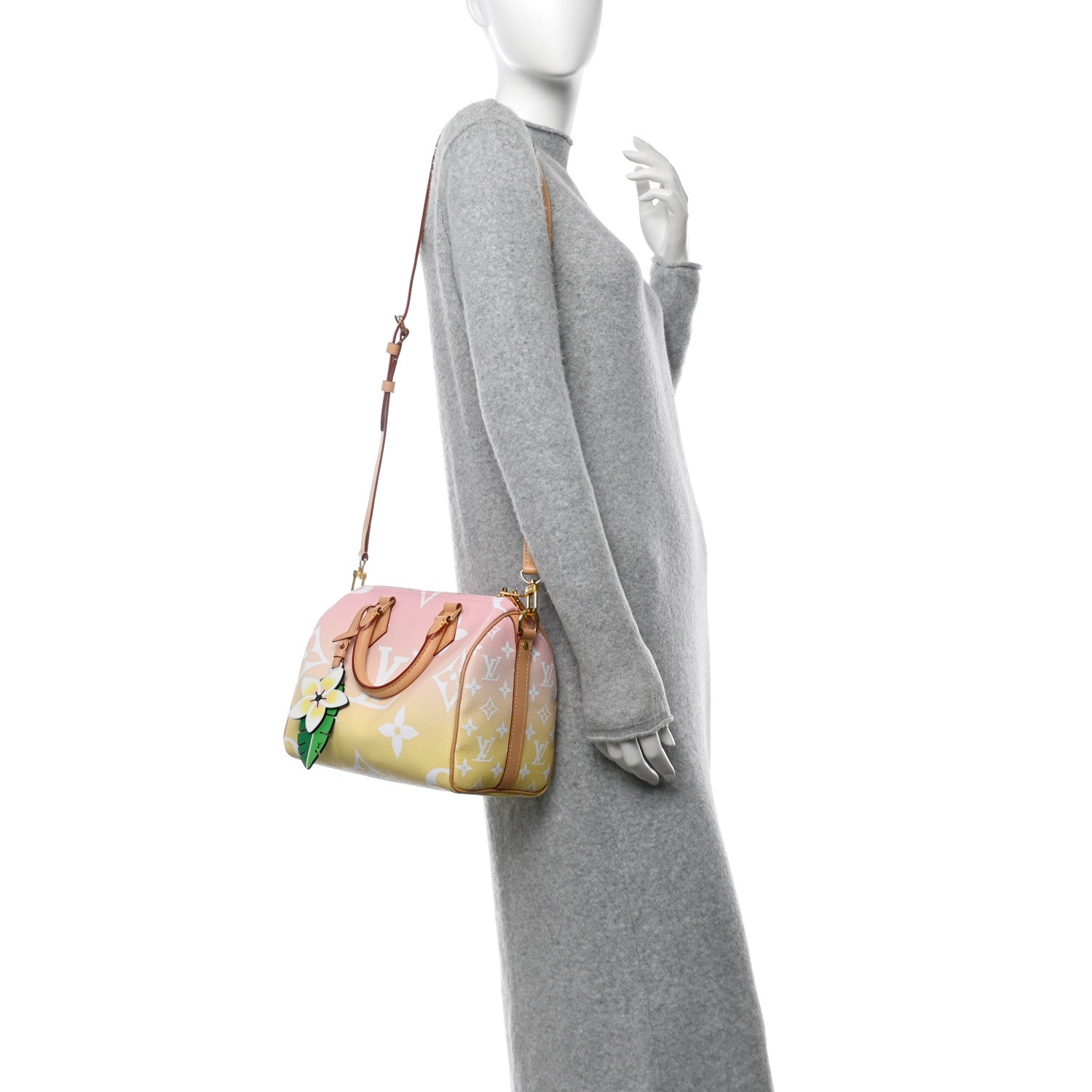 Louis Vuitton Monogram Giant By The Pool Speedy Bandouliere 25 Light Pink 2 of 10