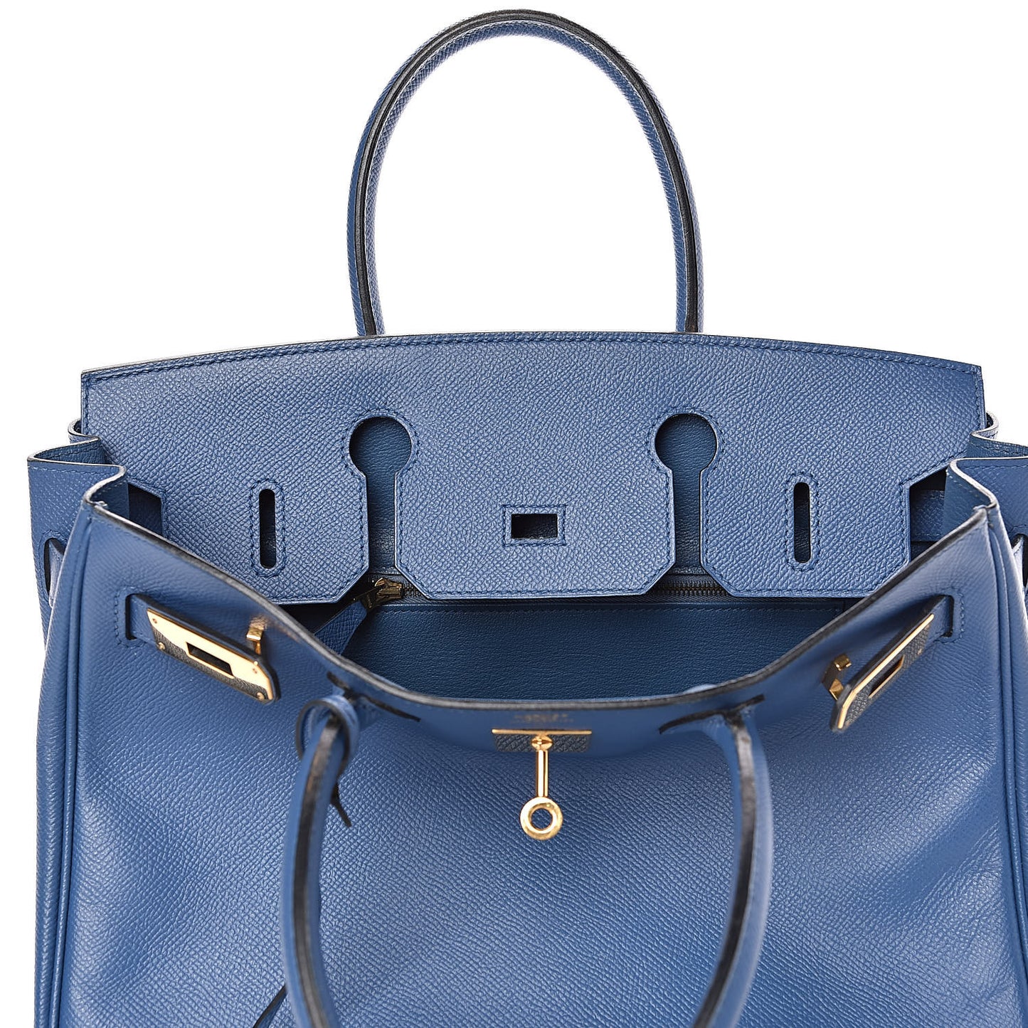 Epsom Birkin 30 Bleu