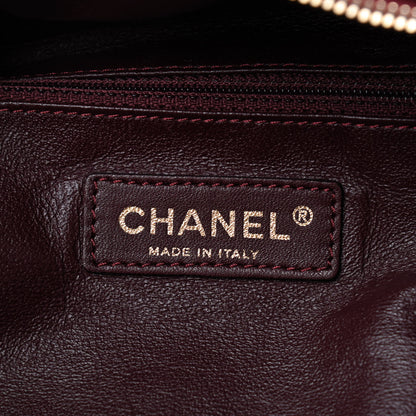 Chanel Jersey Bubble Quilt Bowler Bordeaux 6 of 11