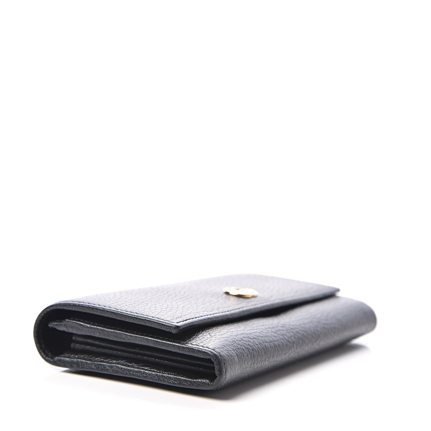 Dollar Calfskin GG Marmont Continental Wallet Black