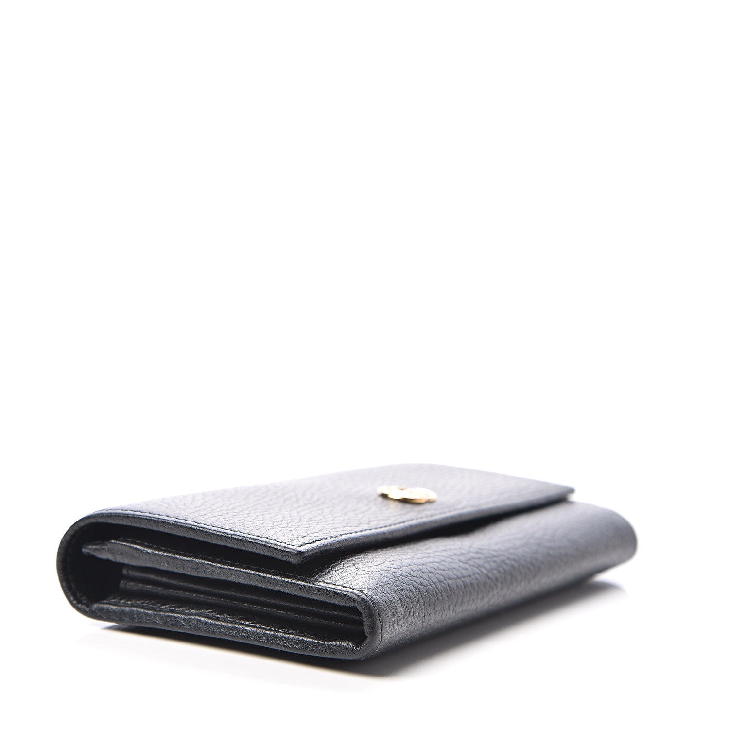 Gucci Dollar Calfskin GG Marmont Continental Wallet Black 3 of 8