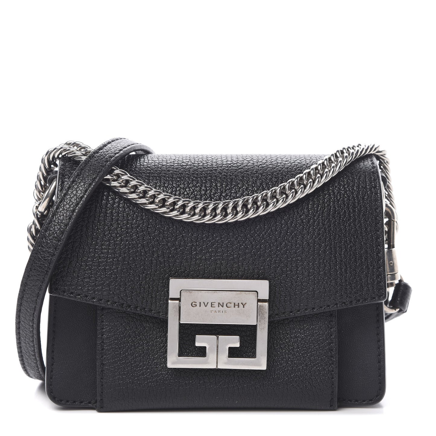 Goatskin Mini GV3 Shoulder Bag Black