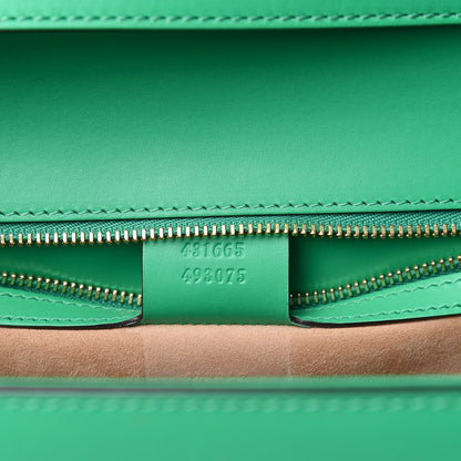 Gucci Vitello Fontanella Web Medium Sylvie Top Handle Bag Synthetic Green Garden 7 of 8
