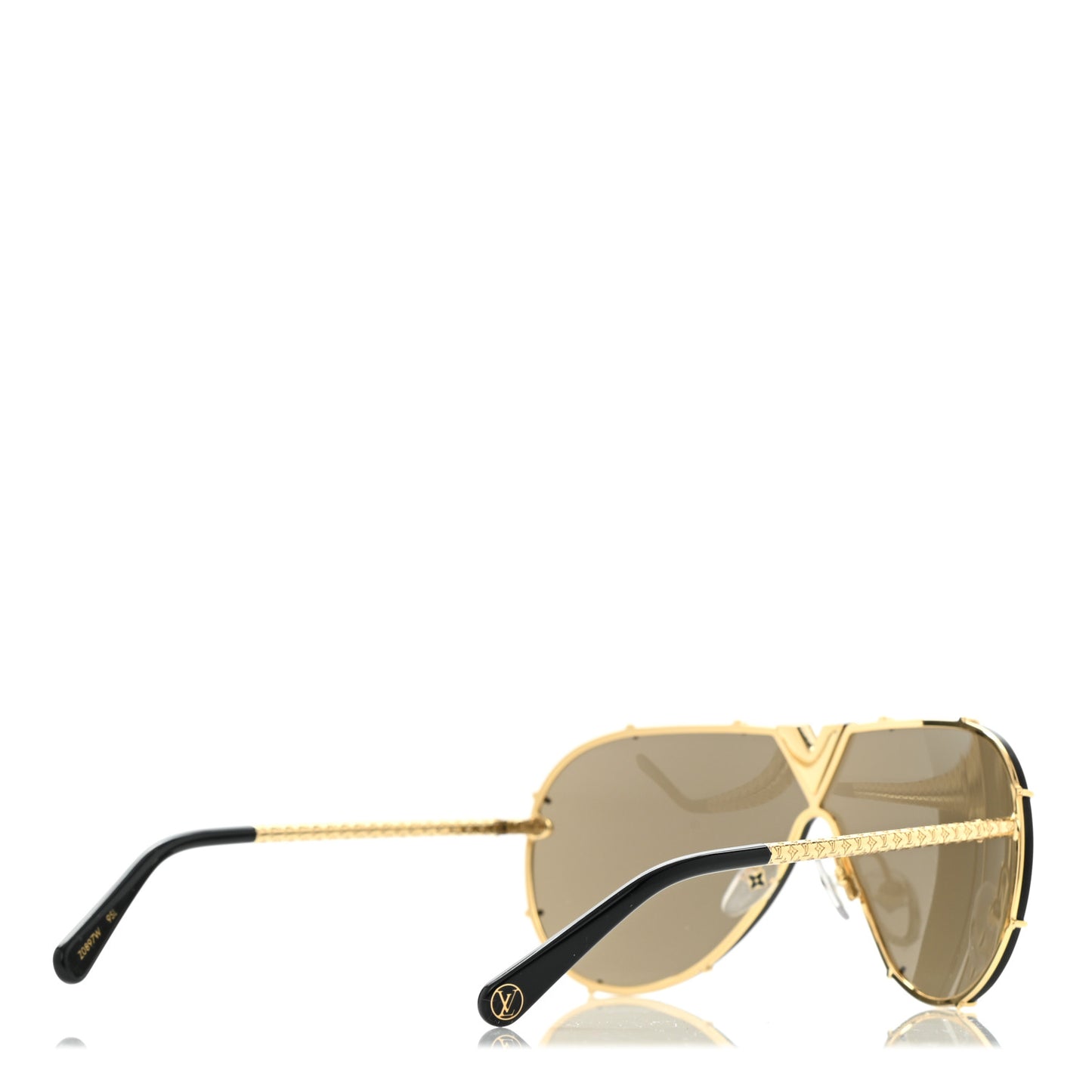 Metal LV Drive Sunglasses Z0897W Black Gold