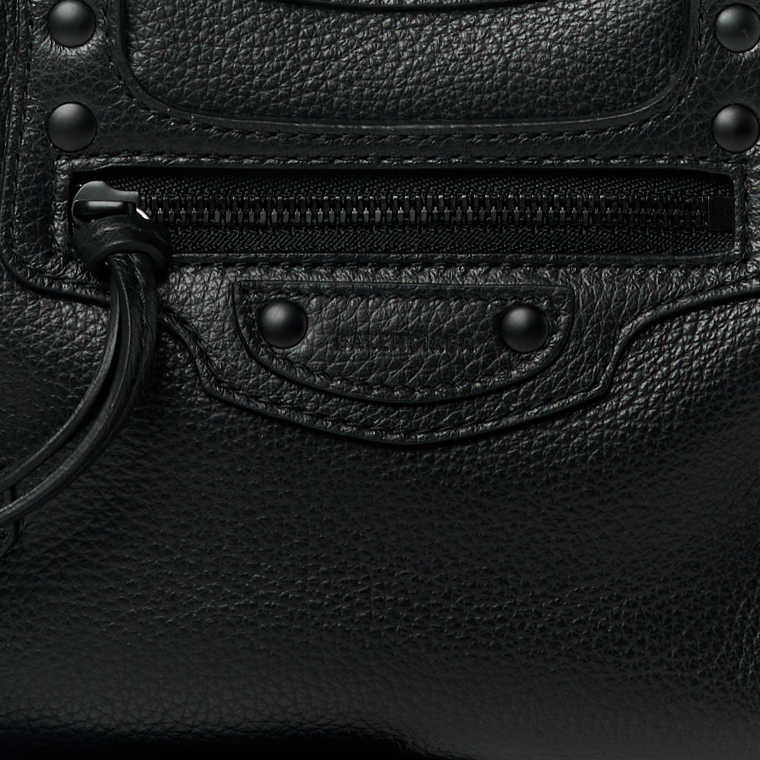 Balenciaga Grained Calfskin Neo Classic Black Hardware Mini City Black 8 of 10