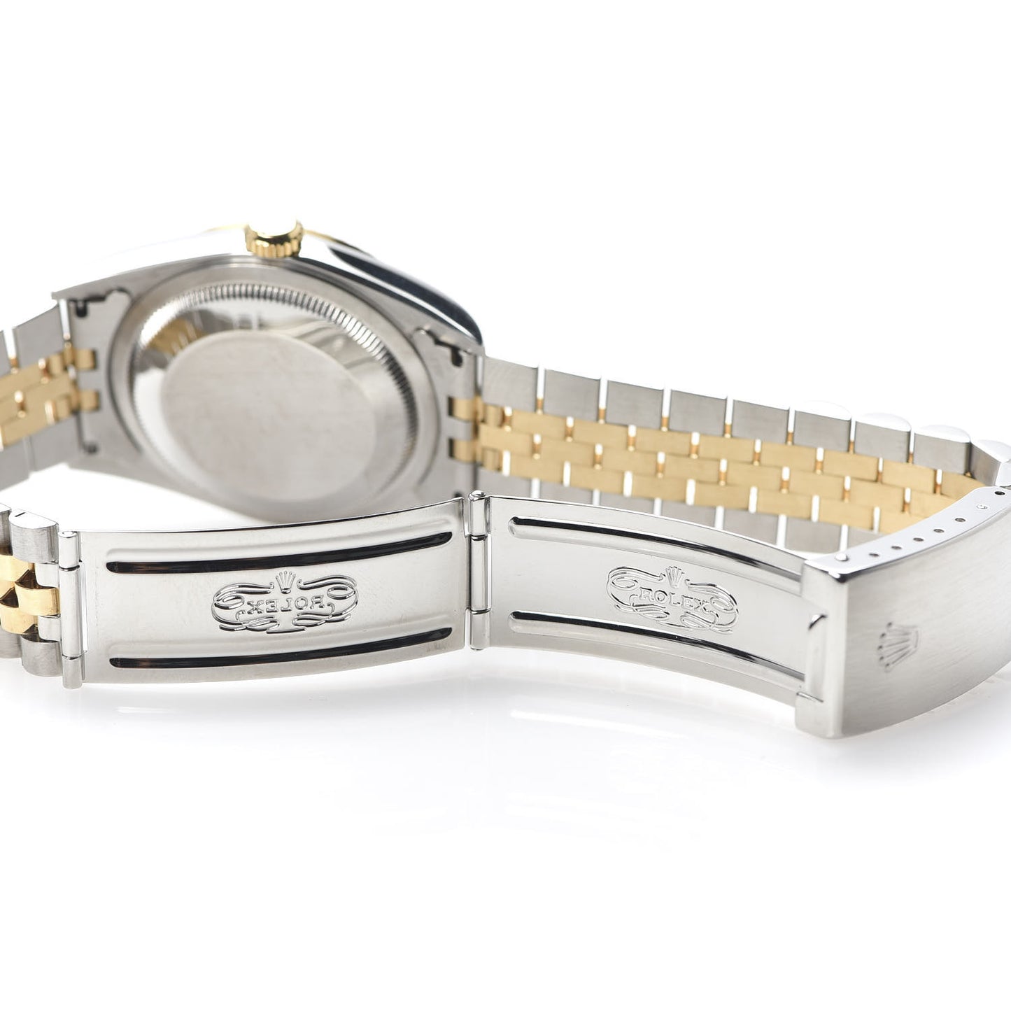 Stainless Steel 18K Yellow Gold 36mm Oyster Perpetual Datejust Watch Champagne 16233