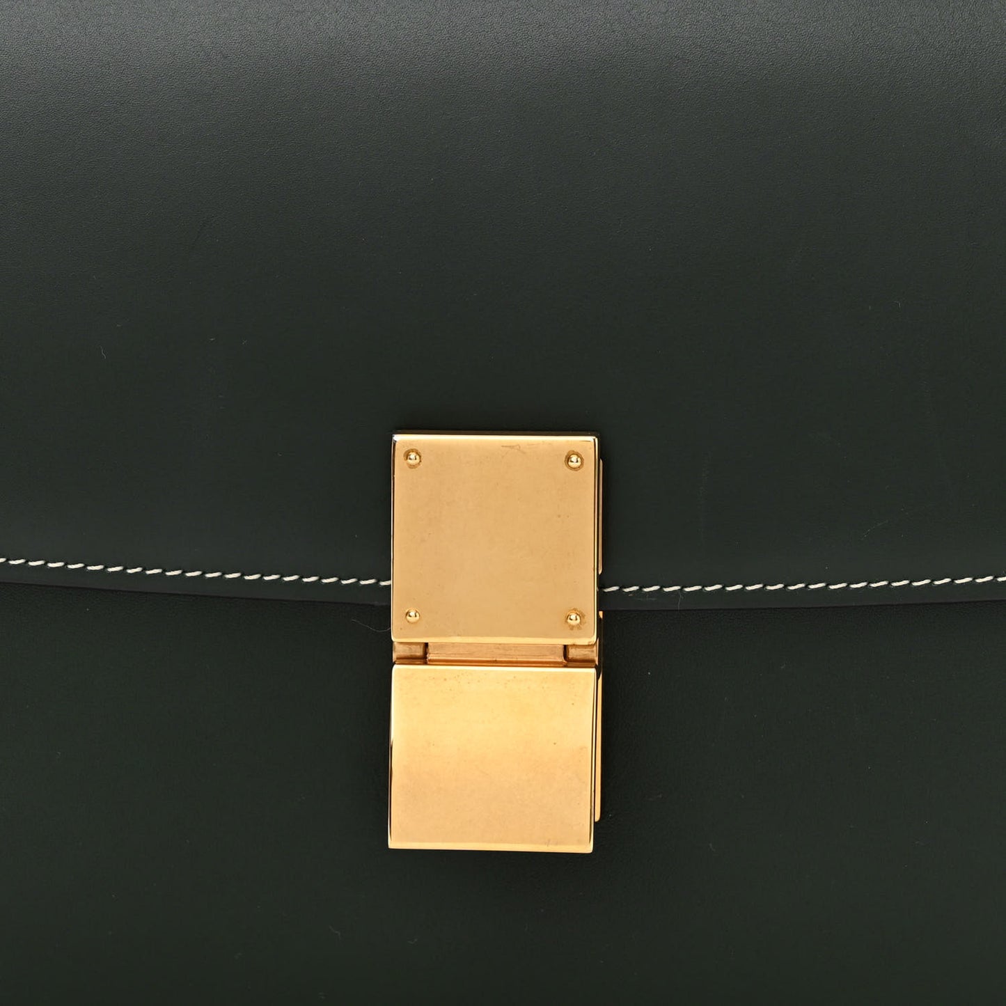 Box Calfskin Medium Classic Box Flap Bag Classic Green