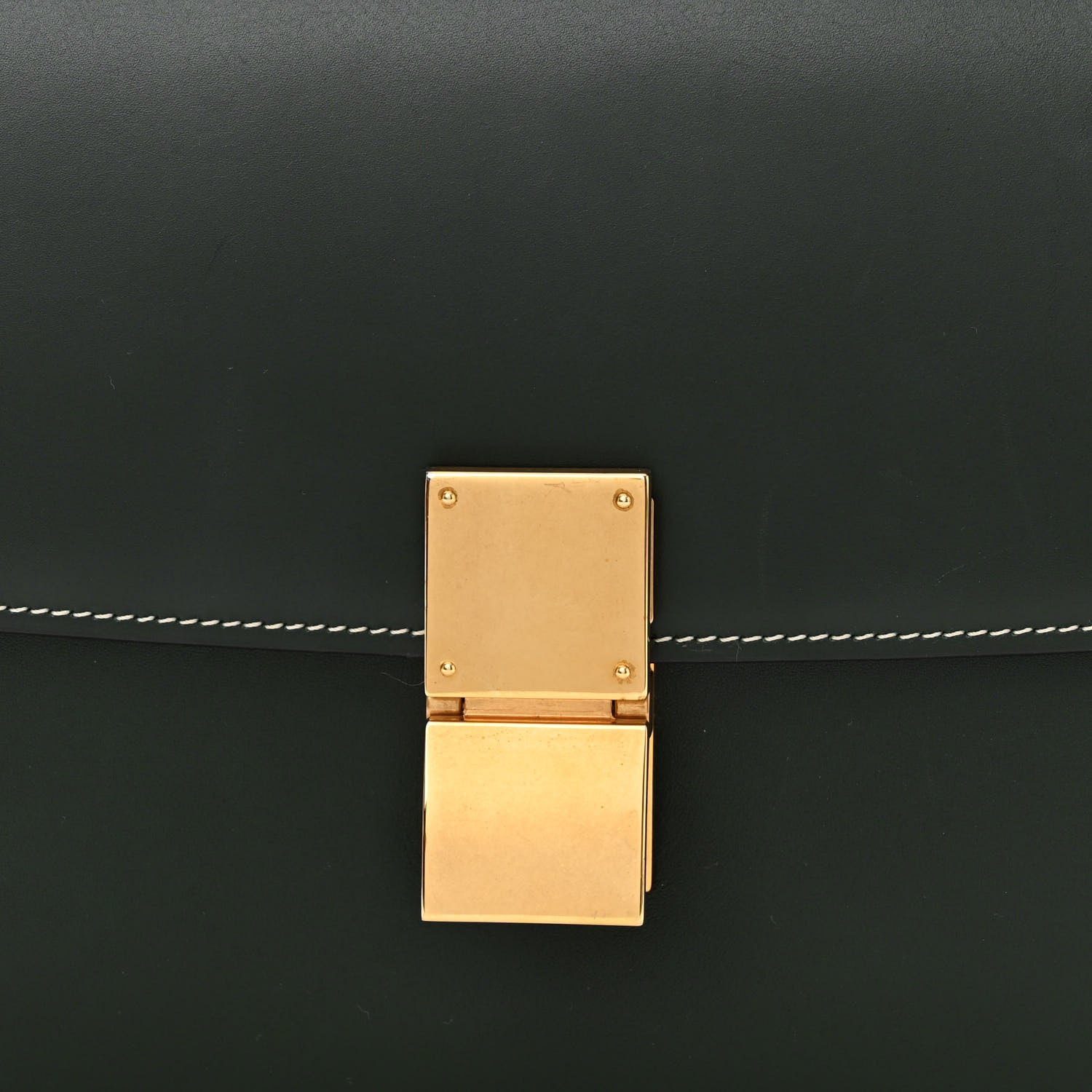 Celine Box Calfskin Medium Classic Box Flap Bag Classic Green 9 of 11