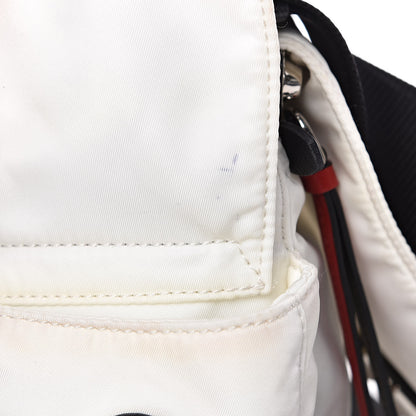 Prada Nylon New Vela Studded Messenger White Fuoco 14 of 18