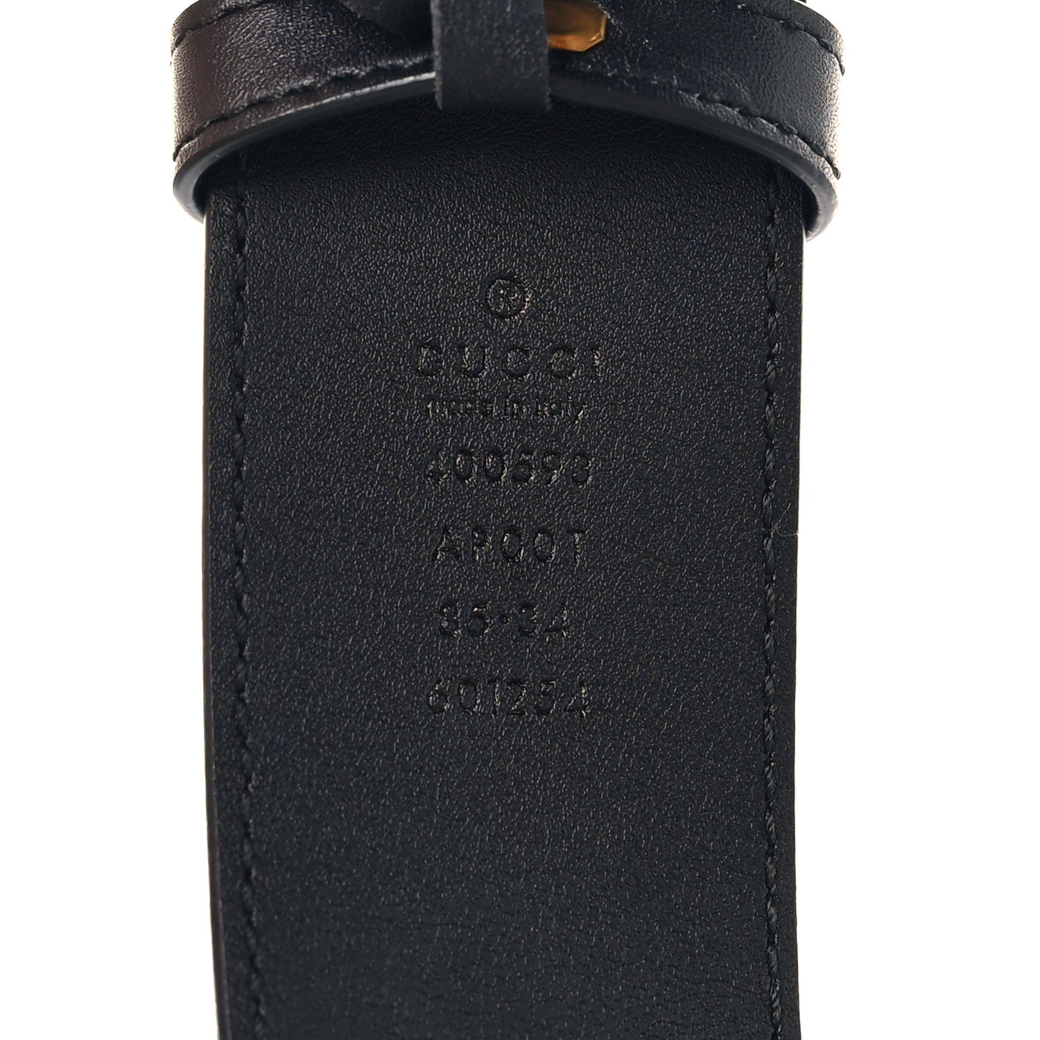 Gucci Calfskin Double G 40mm Belt 85 34 Black 5 of 6