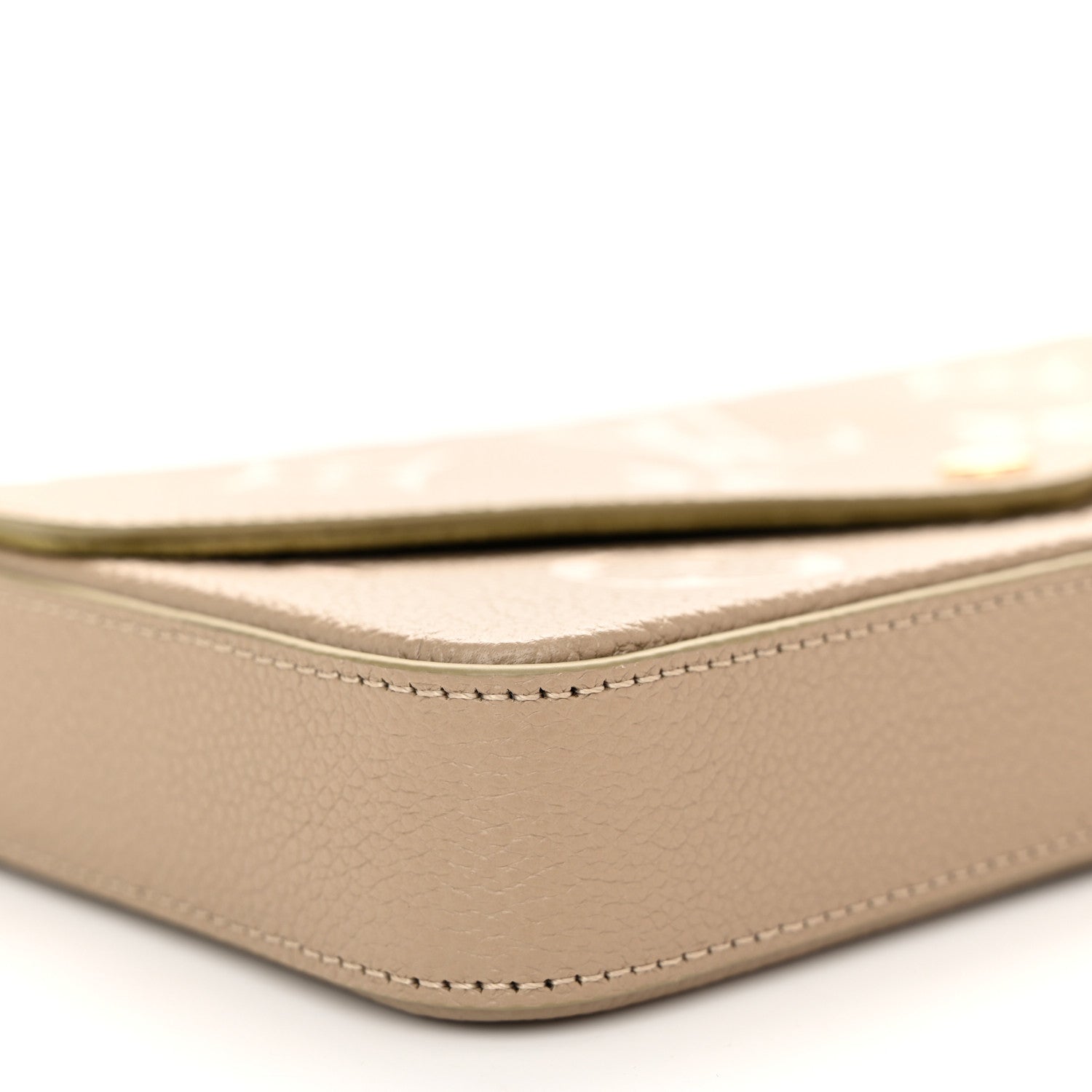 Louis Vuitton Empreinte Monogram Giant Felicie Pochette Tourterelle Creme 8 of 10