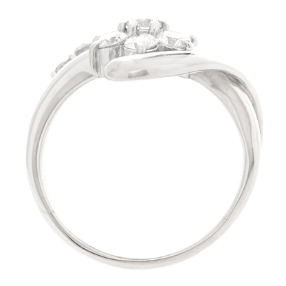 Parker & West by FASHIONPHILE Platinum Diamond 1.06ctw Flower Ring 52 6 5 of 9