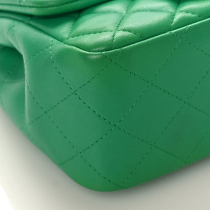 Chanel Lambskin Quilted Mini Square Flap Green 7 of 8