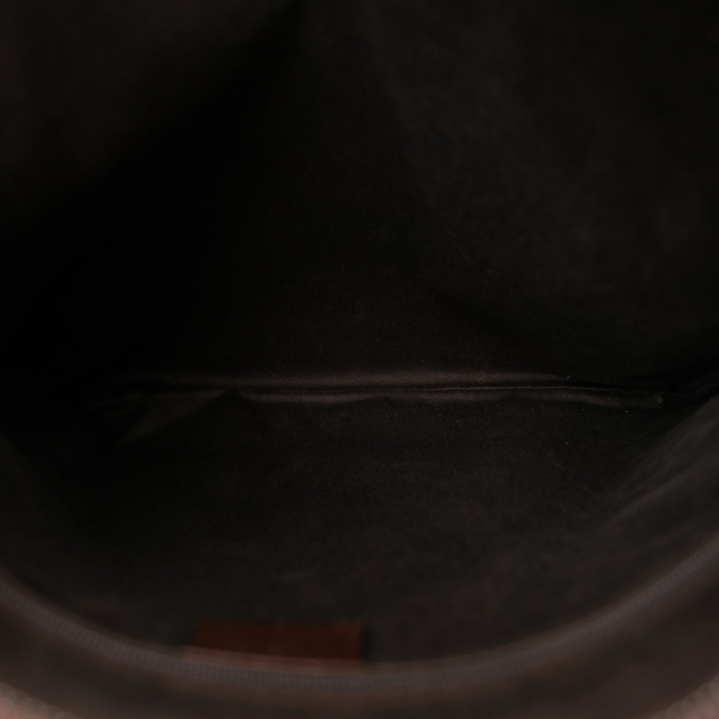 GG Supreme Monogram Medium Flat Messenger Bag Dark Brown