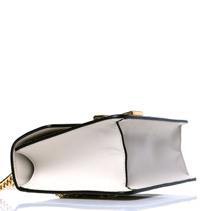 Gucci Calfskin Mini Sylvie Chain Shoulder Bag White 4 of 6