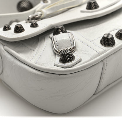 Balenciaga Agneau Arena Le Cagole Sling Bag XS Optic White 8 of 9