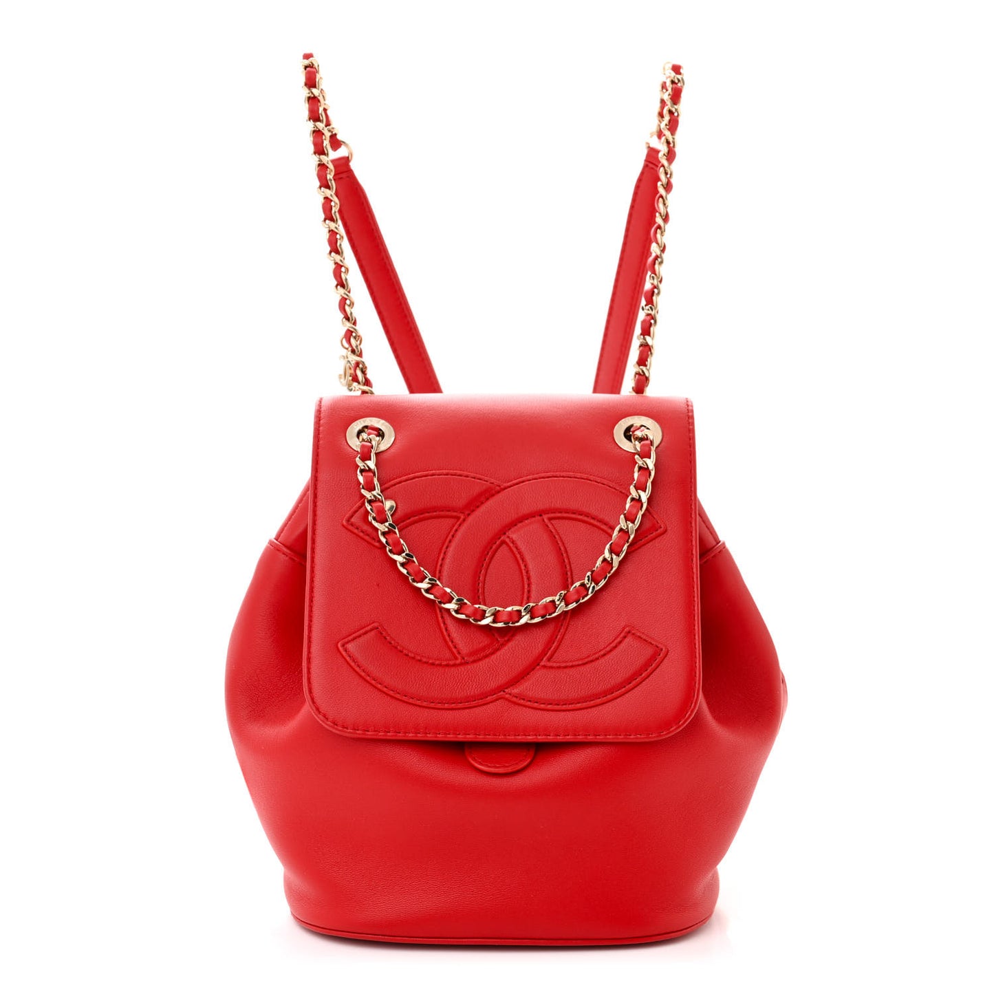 Lambskin CC Mania Backpack Red