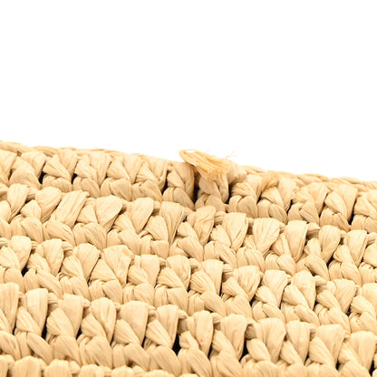 Saint Laurent Raffia Monogram Hobo Naturale 11 of 13