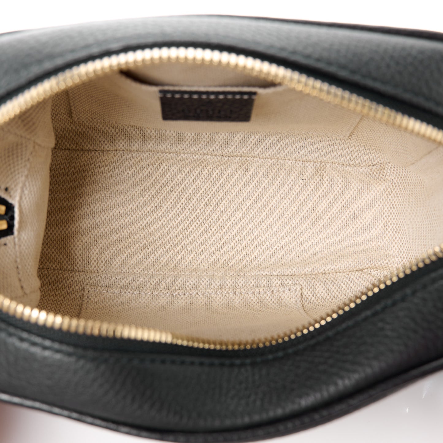 Pebbled Calfskin Small Soho Disco Bag Black