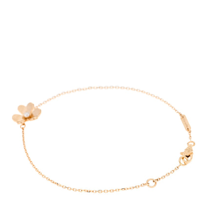 Van Cleef & Arpels 18K Yellow Gold Diamond Mini Frivole Bracelet 2 of 5
